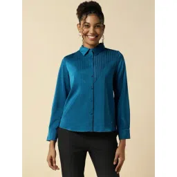 Allen Solly Blue Regular Fit Shirt-picture-12