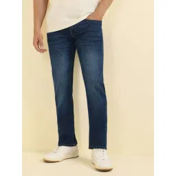 Allen Solly Blue Regular Fit Solid Jeans-picture-42