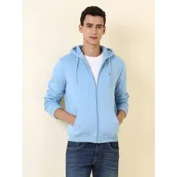 Allen Solly Blue Regular Fit Solid Sweatshirt-picture-36