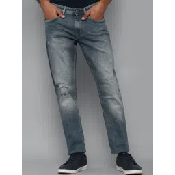 Allen Solly Blue Slim Fit Distressed Jeans-picture-39