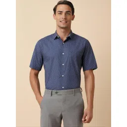 Allen Solly Blue Slim Fit Printed Shirt-picture-39
