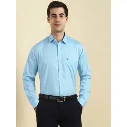 Allen Solly Blue Slim Fit Solid Shirt-picture-29