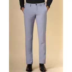 Allen Solly Blue Slim Fit Trousers-picture-33