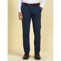 Allen Solly Blue Slim Fit Trousers-picture-24