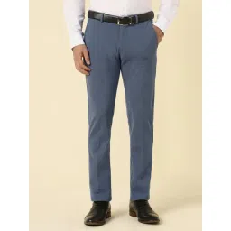 Allen Solly Blue Slim Fit Trousers-picture-36