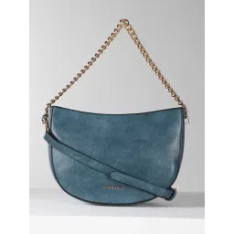 Allen Solly Blue Textured Medium Handbag-picture-15