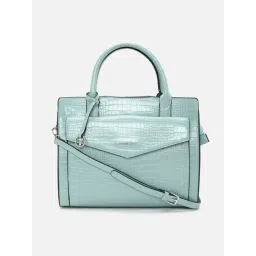 Allen Solly Blue Textured Medium Handbag-picture-13