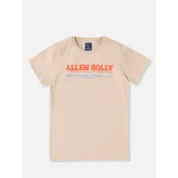 Allen Solly Boys Beige Cotton Graphic Print T-Shirt-picture-27