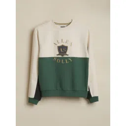 Allen Solly Boys Beige Cotton Regular Fit Graphic Print Sweatshirt-picture-25