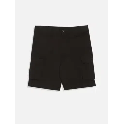 Allen Solly Boys Black Cotton Solid Shorts-picture-46