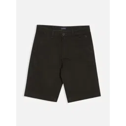 Allen Solly Boys Black Cotton Solid Shorts-picture-13