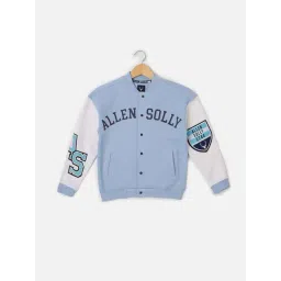 Allen Solly Boys Blue Color Block Full Sleeves Sweatshirt-picture-27