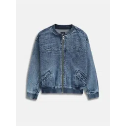 Allen Solly Boys Blue Cotton Jacket-picture-44