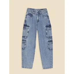 Allen Solly Boys Blue Cotton Regular Fit Jeans-picture-26