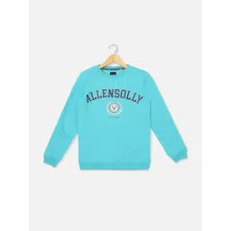 Allen Solly Boys Blue Printed Full Sleeves Sweatshirt-picture-15