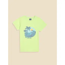 Allen Solly Boys Green Cotton Graphic T-Shirt-picture-45