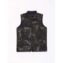 Allen Solly Boys Green Printed Jacket-picture-47