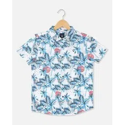 allen solly Boys Micro Print Slim Fit Shirt-picture-24