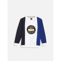 Allen Solly Boys Multicolor Color Block Full Sleeves Sweatshirt-picture-45