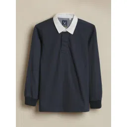 Allen Solly Boys Navy Cotton Regular Fit T-Shirt-picture-42