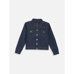 Allen Solly Boys Navy Cotton Solid Full Sleeves Jacket-picture-35