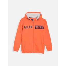 Allen Solly Boys Orange Printed Full Sleeves Sweatshirt-picture-15