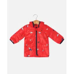 allen solly Boys Printed Zip-Front Puffer Jacket-picture-15