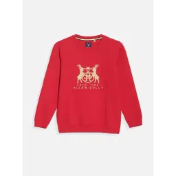 Allen Solly Boys Red Cotton Printed Full Sleeves Sweatshirt-picture-34