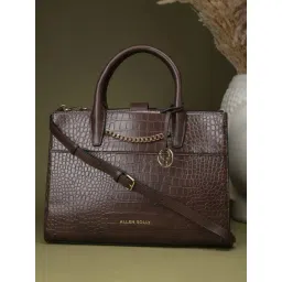 Allen Solly Brown Animal Effect Tote-picture-42