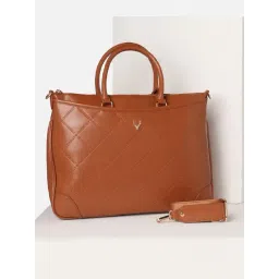 Allen Solly Brown Checks Free Size Handbag-picture-17