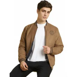 Allen Solly Brown Regular Fit Bomber Jacket-picture-30