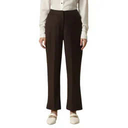 Allen Solly Brown Regular fit Stripes Trousers-picture-40