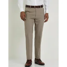 Allen Solly Brown Regular Fit Trousers-picture-35