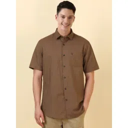 Allen Solly Brown Slim Fit Shirt-picture-46