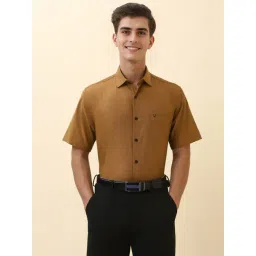 Allen Solly Brown Slim Fit Shirt-picture-31