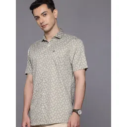 Allen Solly Custom Slim Fit Floral Printed Pure Cotton Casual Shirt-picture-14