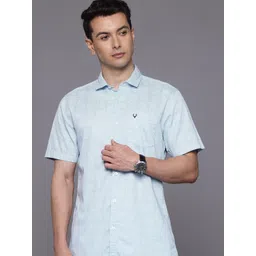 Allen Solly Custom Slim Fit Geometric Printed Pure Cotton Casual Shirt-picture-10