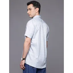 Allen Solly Custom Slim Fit Geometric Printed Pure Cotton Casual Shirt image 2