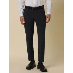Allen Solly Dark Navy Slim Fit Trousers-picture-43