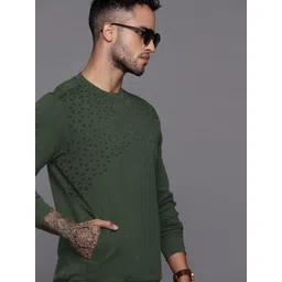 Allen Solly Geometric Printed Reflective Detailed Sweatshirt-picture-19