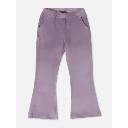 Allen Solly Girls Purple Textured Track Pants-picture-48
