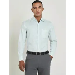 Allen Solly Green Cotton Regular Fit Shirt-picture-28