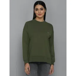 Allen Solly Green Cotton Regular Fit Sweatshirt-picture-22
