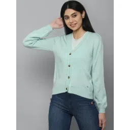 Allen Solly Green Cotton Sweater-picture-37