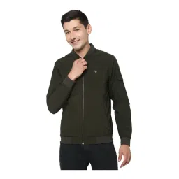 Allen Solly Green Full Sleeves Mandarin Collar Jacket image 1