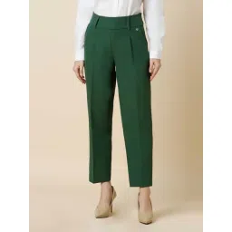 Allen Solly Green Mid Rise Formal Trouser-picture-27