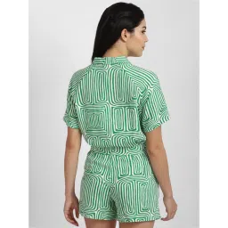 Allen Solly Green Printed Shirt image 2