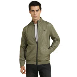 Allen Solly Green Regular Fit Floral Print Jacket-picture-38