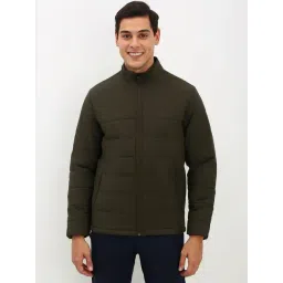 Allen Solly Green Regular Fit Quilted Jacket-picture-26