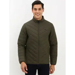 Allen Solly Green Regular Fit Quilted Jacket-picture-16